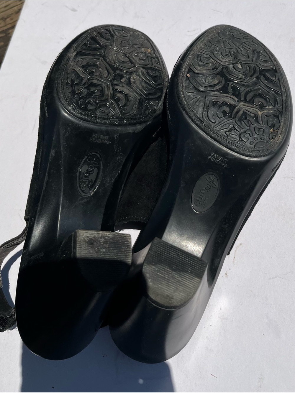 Euro soft by Sofft Vesta Women's Size 9.5 M Black Suede Slingback Sandals Heels - Picture 9 of 14